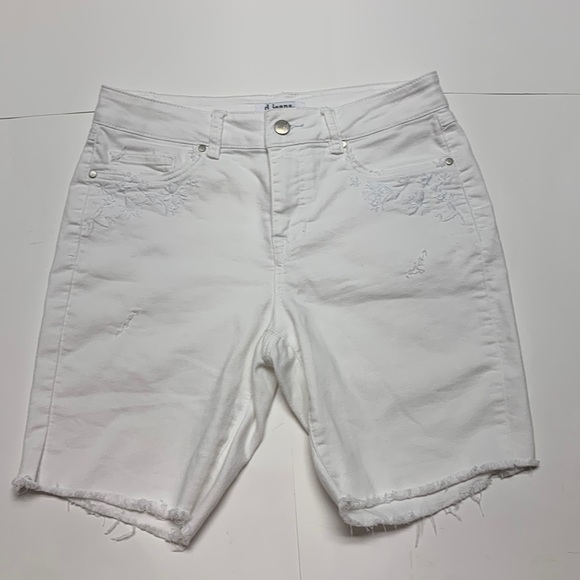 d. jeans Shorts Sale D Jeans Floral Embroidered White Jean Shorts